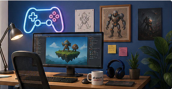 Akasoft Games stüdyo çalışma alanı
